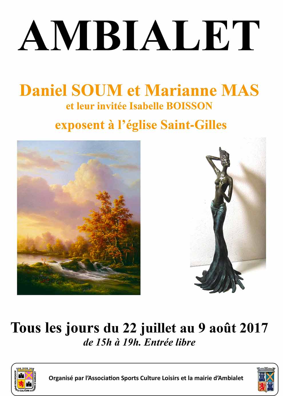 Affiche Daniel Soum Et Marianne Mas 2017