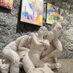 Exposition de Jacqueline Pomies et Jean-Pierre Chapuy dans l'ancienne église Saint-Gilles à Ambialet - quelques œuvres