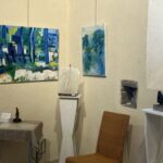 Exposition de Jacqueline Pomies et Jean-Pierre Chapuy dans l'ancienne église Saint-Gilles à Ambialet - quelques oeuvres